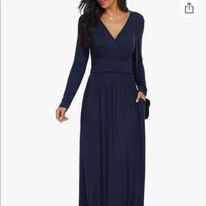 Long sleeve navy dress size L